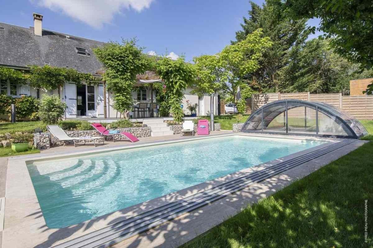 Au Coeur Du Bien Etre, Chambre D'Hotes Avec Piscine Chauffee Et Couverte, Spa, Sauna, Massages Monteaux Exterior photo